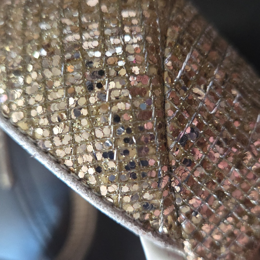 Sam Edelman Gold Stiletto Heels Ankle Strap - Picture 12 of 12